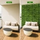 thumbnail image 4 of Yeshouse 12 paneles de pared de césped artificial, 50 x 50 cm, decorativos de boj sintético, resistentes al sol, decoración de pared con plantas verdes sin olor para interiores y exteriores, 4 of 7
