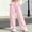 Pink, variant on Tawop Girls Lightweight Summer Solid Color Casual Sports Pants Quickly Dry