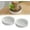 A-2PC, variant on Brazilian Wood Pallet White Ceramic Saucer, Ceramic Plant Tray for Pots, Office Desk Decorations Plant Pot Base Office Decor Brazilian Wood Ceramic Tray, Ideal for Indoor Decoration