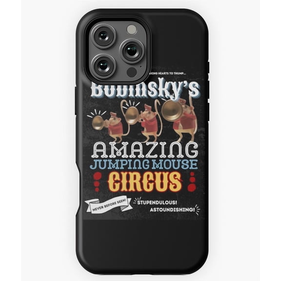 Bobinsky's Jumping Mouse Circus Coraline Phone Case for iPhone 16 15 14 13 12 11 Pro Max