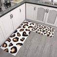 thumbnail image 2 of Black and Orange Of Leopard Print Kitchen Rugs Sets Of 2,Anti Fatigue Kitchen Mat Rugs Non Slip Washable,Decorative Kitchen Floor Mats for Kitchen,Sink,Laundry,17"x30"+17"x47", 2 of 7