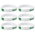 thumbnail image 1 of Minkissy 6Pcs Australian Flag Wristband Silicone Cheering Hand Ring for International Matches, 1 of 7