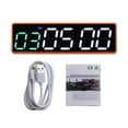 thumbnail image 1 of Gym Timer Clock Workout Timer Interval Clock Stopwatch Count Down/Up Interval Timer LED Fitness Training Timer Outdoor, 1 of 6