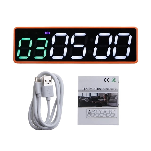 Gym Timer Clock Workout Timer Interval Clock Stopwatch Count Down/Up Interval Timer LED Fitness Training Timer Outdoor