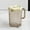 Beige, variant on 2L Transparent Plastic Beverage Pitcher with Lid and Handle - Ribbed Designs for Cold Water, Iced Tea, and Drinks, Ideal for Home, Bar, and Restaurant Use