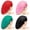 Bright Colors, variant on 4 Pack Super Jumbo Shower Cap for Women, Extra Large Waterproof Hair Cap for Long Hair, Braids, Dreadlocks, Reusable Bath Caps with Elastic Band(Blank Pattern,Black, Grey, Blue, Red)