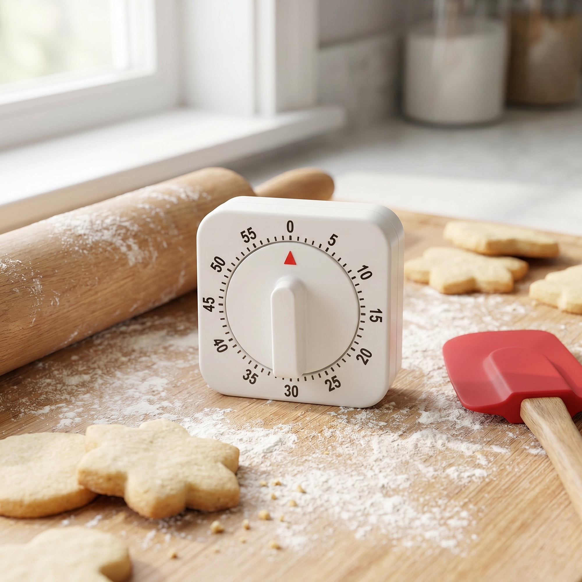 Unique Bargains 60 Minute Kitchen Digital Visual Timer for Cooking White-C