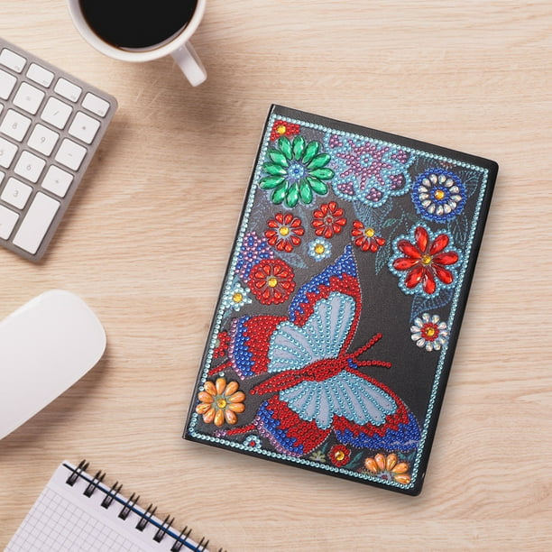 Cuadros Decorativos Cuaderno con forma especial de dibujos animados cuaderno con pintura de Ehuebsd diamantes cubierta DIY diario diario oficina escritura nota A5
