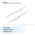 thumbnail image 3 of Uxcell 5 Set RC Propellers Blade Prop 2 Vane 7.6cm Dia Plastic White Low-Noise RC Airplane DIY Aircraft Drone, 3 of 6