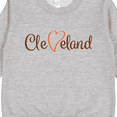 thumbnail image 3 of Inktastic Cleveland Heart Cursive Orange Toddler Sweatshirt, 3 of 4