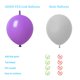 thumbnail image 4 of Globos de látex ADIDO EVA morados, 30 cm, 80 unidades (12 pulgadas), 4 of 9