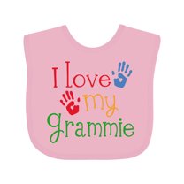 Inktastic I Love My Grammie Boys or Girls Baby Bib