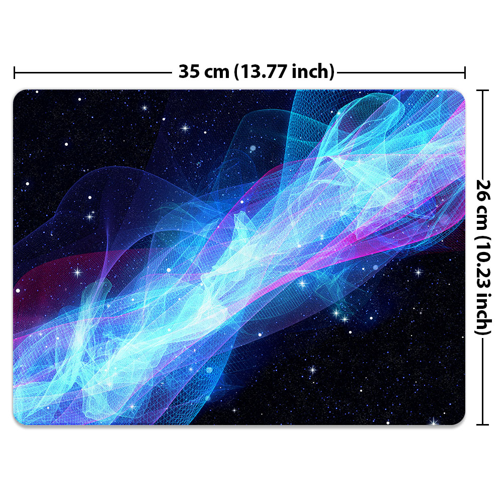 WIRESTER Super Size Rectangle Mouse Pad, Non-Slip X-Large Mouse Pad for Home, Office, and Gaming Desk - Glowing Space Wave - image 2 of 5