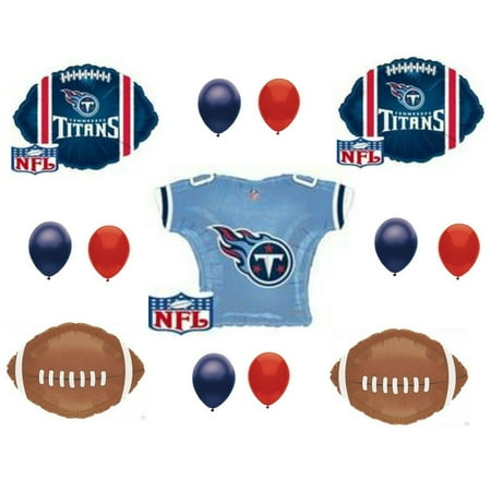 TITANS Football 13 PIECES! Birthday Party Balloons Decoration Supplies by Party