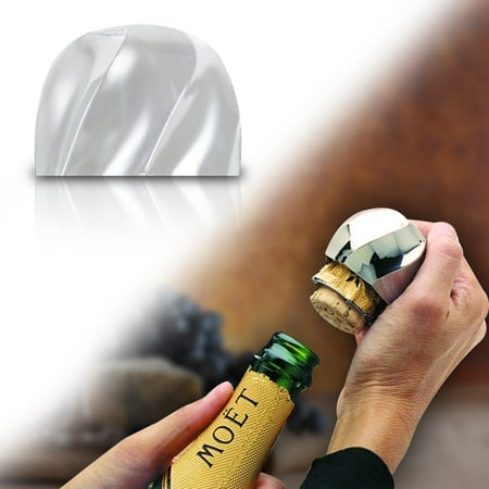 Perfect Pop Champagne Opener - Silver- XSDP -00078 - Finally, a foolproof, safe, and elegant way to open a champagne bottle. The Perfect Pop Champagne Opener quickly and easily removes the (Best Way To Open Champagne)