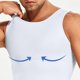 thumbnail image 5 of Alta Compresión Shapewear de los Hombres de Alta Elástica Corset Cintura sin Mangas Cuello Tripulado, Adelgazamiento Camiseta, 5 of 9