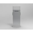 thumbnail image 2 of FixtureDisplays® Silver Gray Metal Ballot Box w/ Side Pockets, Lockable, 17 x 8.7 Header, Floorstanding - Matte Grey Unique Lock/Keys 119577 Free Shipping!, 2 of 5