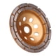 thumbnail image 4 of Muela abrasiva de hormigón, muela abrasiva Muela abrasiva de diamante de doble hilera Muela abrasiva de limpieza compacta y liviana, 4 of 8