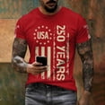 thumbnail image 2 of xfsWaSs 250th Anniversary T Shirts For Men Short Sleeve T Shirts 4th Of July T-Shirt Casual Graphic Tees Independence Day Patriotic Tops Stylish Tee Shirts, 2 of 6