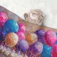 thumbnail image 2 of Yiaed Colorful Balloon Cake Celebration Print Dog Blankets-Cat Blanket Washable for Couch Protection,Puppy Blanket, Soft Plush Reversible Throw Furniture Protector-Small, 2 of 8