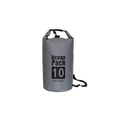 thumbnail image 4 of Waterproof Floating Dry Bag, Roll‑Top Dry Sack w/ Shoulder Strap for Kayaking & Boating & Fishing & Camping & Beach Water Sports Gray 10L, 4 of 6