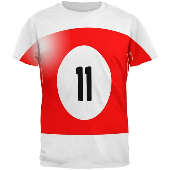 Halloween Billiard Pool Ball Eleven Costume All Over Mens T Shirt Multi X-LG