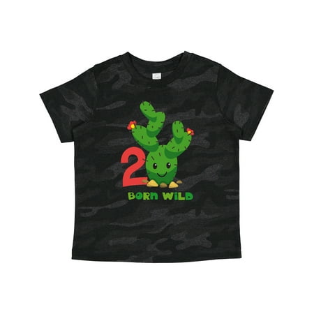 

Inktastic Cute Cactus 2nd Birthday Gift Toddler Boy or Toddler Girl T-Shirt