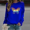 thumbnail image 1 of Meichang Sweatshirts pour Femmes Col Rond Manches Longues Pull Décontracté Graphique Léger Confortable Sans Capuche, 1 of 3