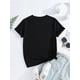 thumbnail image 2 of Girls' 'My 9th Birthday' Foil Printing Round Neck Short Sleeve Black T-Shirt, Birthday Tee, 2 of 6