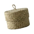 thumbnail image 3 of Cesta redonda de almacenamiento de pastos marinos con tapa Organizador de pastos marinos Caja de almacenamiento de refrigerios Contenedor doméstico, 3 of 9