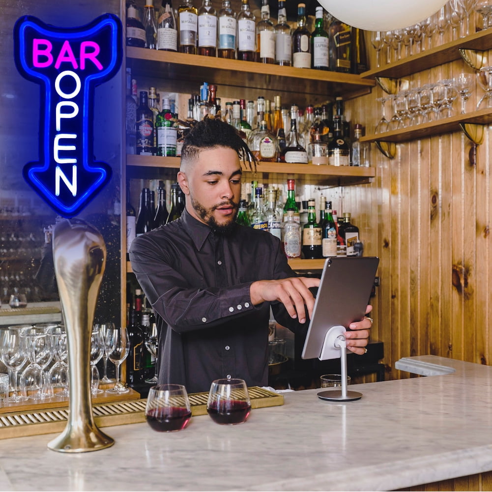 Bar Open Neon Sign,Open Arrow Neon Light for Bar Club Beer Shop Man Cave Restaurant Business Occasions Decor ( go straight )