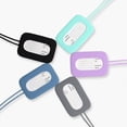 thumbnail image 3 of Silicone Luggage Tag Baggage Handbag Travel Suitcase Tags Name Id Card Perfect To Quickly Spot Luggage Suitcase Blue, 3 of 6