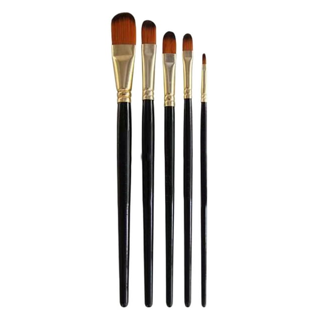 Kitchen Tools 5Pcs Oil Painting Brush Set Paint Brushes Oil Painting Acrylic Paint Brushes