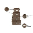 thumbnail image 2 of Covermates Keepsakes Dish Storage Box - Stackable, Reinforced Handles, China Storage, Brown Heather, 2 of 7