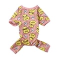 thumbnail image 1 of Faithtur Pet Jumpsuit Petit Canard Jaune Impression Bande Chien Pyjama Vêtements, 1 of 6