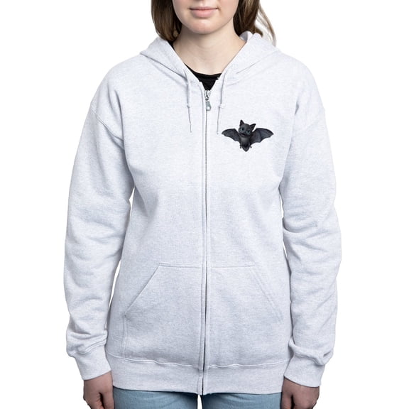 CafePress - PD Moreno's Halloween Bat Women's Zip Up Hoodie - Women's Zip Hoodie