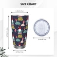 thumbnail image 4 of KLL Gnome With Mushroom Print 40oz Stainless Steel Insulated Car Cup with Spillproof Lid - Keep Your Drink Hot or Cold on the Go-Straw Two-piece Set, 4 of 8