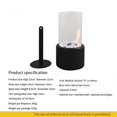 thumbnail image 3 of Small Tabletop Fire Pit Bowl, Mini Portable Table Top Alcohol Fireplace Indoor, Smokeless Clean,black, 3 of 5