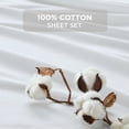 thumbnail image 5 of Regency Heights Cotton 144TC Twin 100% Cotton Solid Sheet Set in White, 5 of 10