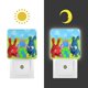 thumbnail image 3 of Popiz Baby TV Luz nocturna LED con sensor de anochecer a amanecer para dormitorio, baño, pasillo, escaleras - Lámpara LED nocturna de enchufe, 0.5W - 1 pieza, 3 of 6