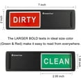 thumbnail image 2 of KitchenTour Clean Dirty Magnet for Dishwasher Upgrade Super Strong Magnet - Easy to Read Non-Scratch Magnetic Silver Indicator Sign with Clear, Bold & Colored Text, 2 of 6