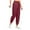 Red, variant on Wide Leg Jeans for Women Trendy High Waisted Flare Jeans Cropped Denim Pants Stretchy Baggy with Patch Pockets Casual Women's Multi Pocket Waist Solid Color Cargo Pants