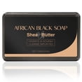 thumbnail image 2 of African Black Soap for Face and Body, Natural Detoxifying Cleansing Bar, Deep Pore Exfoliator for Acne – 100g, 2 of 7