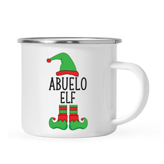 Koyal Wholesale Spanish Family Elf Stainless Steel Campfire Mug, Abuelo