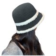 thumbnail image 6 of Xfvqtps Womens Cloche Bucket Hat Knit Chunky Dome Top Winter Color Matching Windproof Coldproof Warm Fall Winter Fishing Hat Gray, 6 of 6