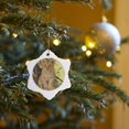 thumbnail image 7 of 3drose, Lion Cub in the Bush, Maasai Mara Wildlife Reserve, Kenya., 3 inch Snowflake Porcelain Ornament, 7 of 7