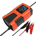 thumbnail image 2 of compatible 6V 12V 2A 3-stage Automatic Smart Battery Charger Multi-function Car Battery Charger Intelligent Fast Power Charging Pulse Repair Charger with Digital_Perfect Gift, 2 of 5