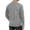 thumbnail image 3 of Thrilos Sweatshirts for Men Henley Casual Long Sleeve Shirts Lightweight Front Placket Fit T Shirts, 3 of 7