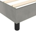 thumbnail image 5 of vidaXL Bed Frame Light Grey 100x203 cm Twin XL Velvet, 5 of 5