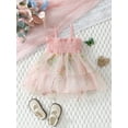 thumbnail image 3 of Biezeib Baby Girls Sleeveless Dress Summer Floral Embroidered Mesh Tulle A-Line Dress for Beach Party Cute Clothes, 3 of 6